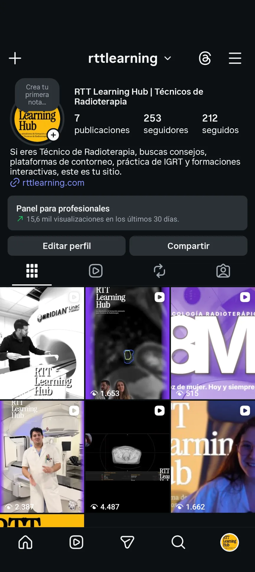 RTT Learning Hub en Instagram